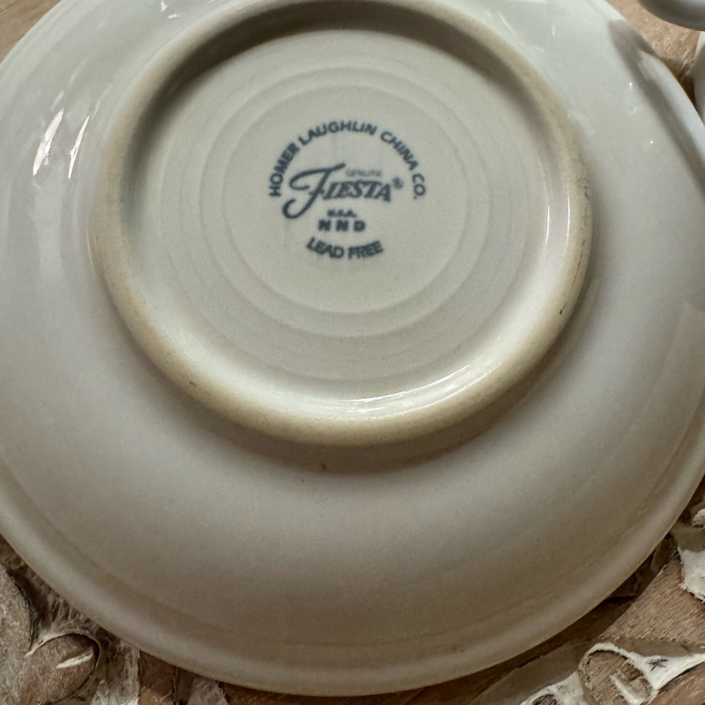 Homer Laughlin Fiesta white Saucer